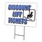 Signmission Discount Lift Tickets Yard & Stake outdoor plastic coroplast window, C-1216 Discount Lift Tickets C-1216 Discount Lift Tickets - alternate 1